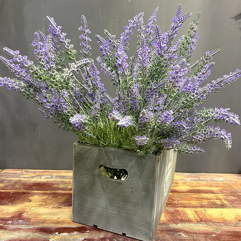 

12 шт. 50 см искусственный букет лаванды в скандинавском стиле Мори ваза цветочная композиция украшение для домашнего рабочего стола искусственные цветы