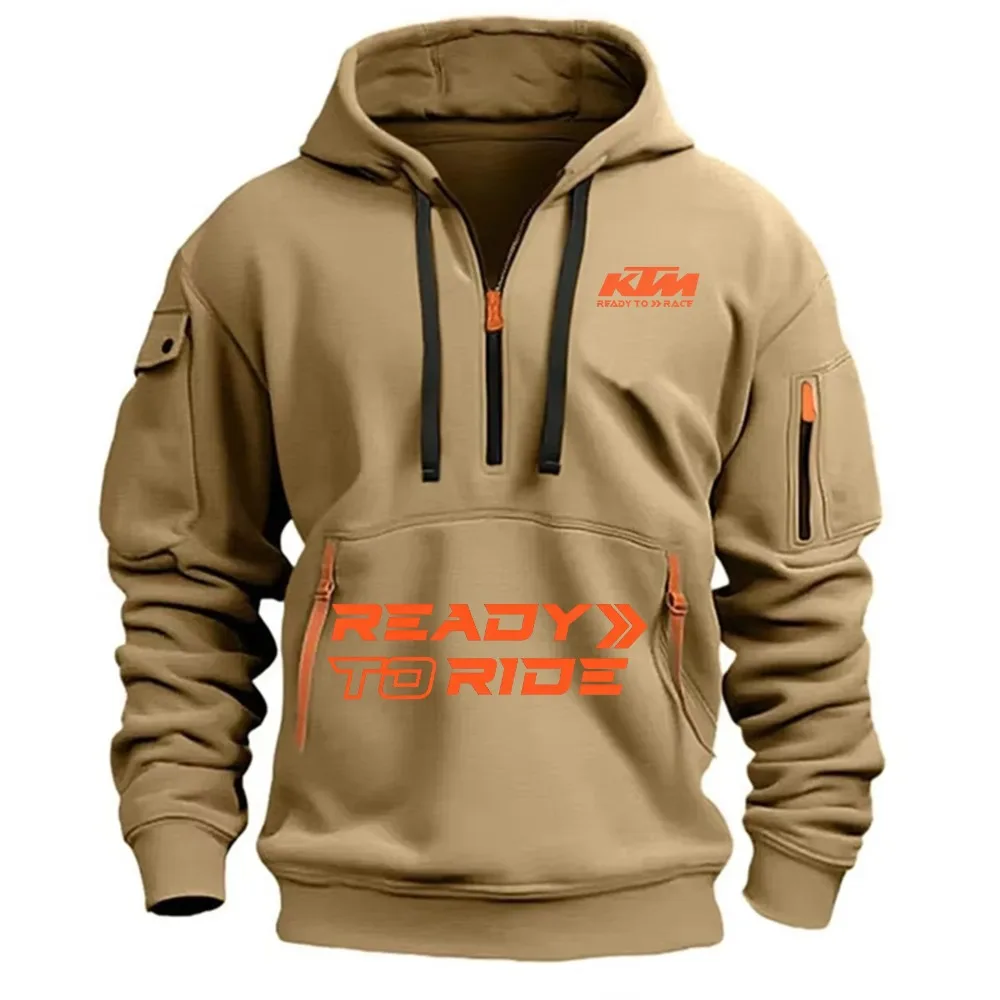 Sudadera con Capucha de Motociclismo Estilo KTM para Hombre, Lista para Conducir, Sudadera con Capucha de Motociclismo Todoterreno, Chaqueta Deportiva Informal, Sudadera con Capucha de Calle