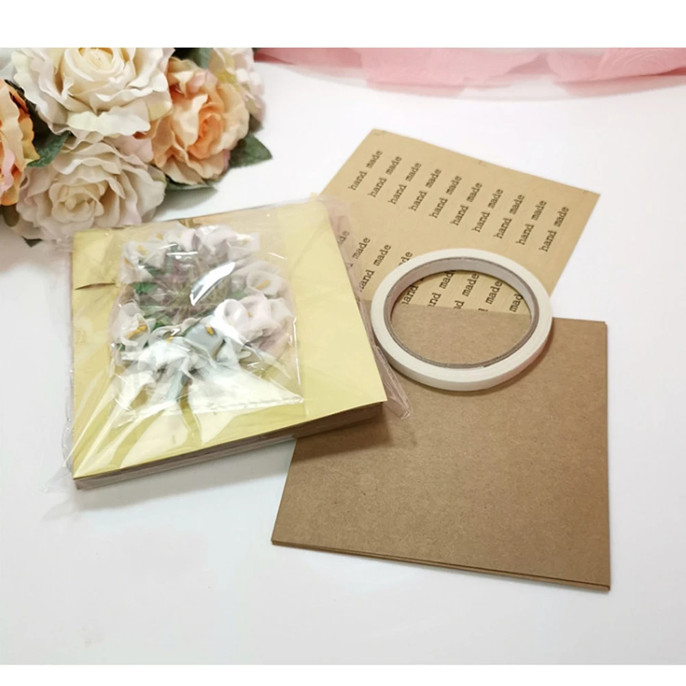 

50pcs Paper Flower Cones Packaging Kit Diy Wrapping Tubes Dried Flowers Confetti Holders Wedding Party Decor White Reusable Cone