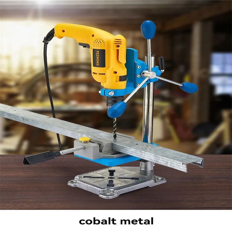 Hand Drill Bracket Electric Bench Drill Stand Micro Aluminum Alloy Drilling Platform Woodwork Rotary Collet Household Workbench