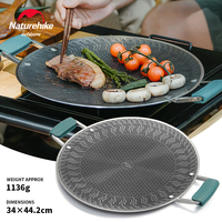 Naturehike Leyan Stainless Steel Baking Pan Outdoor Camping Cassette Oven Korean Barbecue Picnic Non-stick Frying Grill Pans