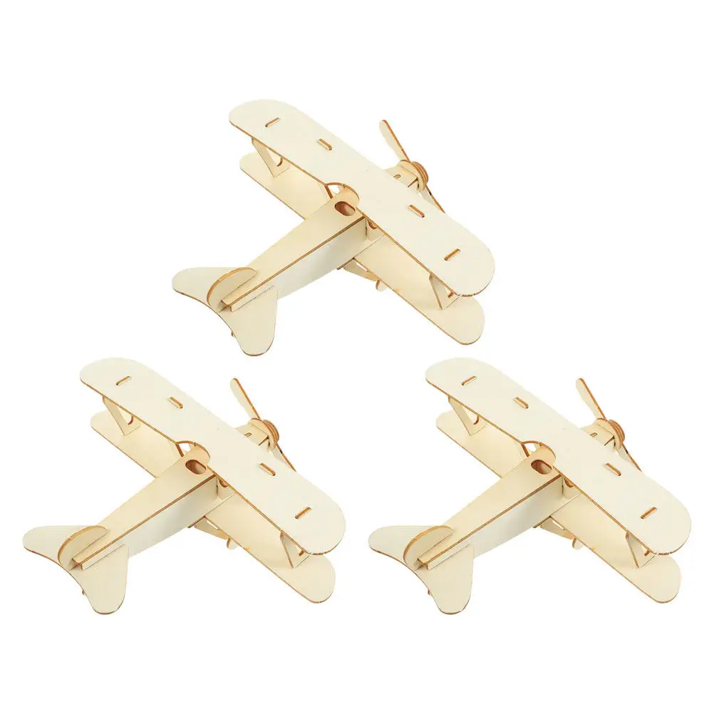 

Набор для сборки самолетов из дерева, 3 шт., для детей, творческий проект для раскрашивания, развивающая строительная игра, для занятий в помещении