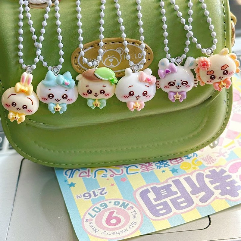 New Kawaii Chiikawa Hachiware USAGI Pendant Anime Cartoon Cute Beauty Student Keychain Bag Gift Accessories for Best Friends