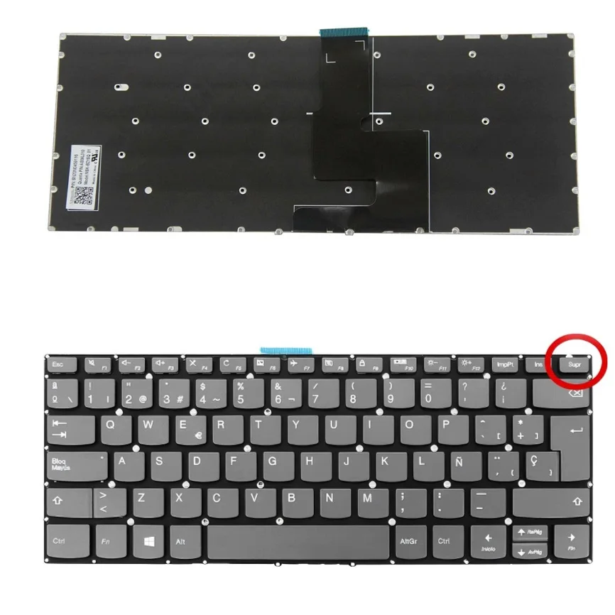 

New SP Keyboard For Lenovo V330-14isk v330-14ikb v130-14ikb Spanish Teclado No Backlit