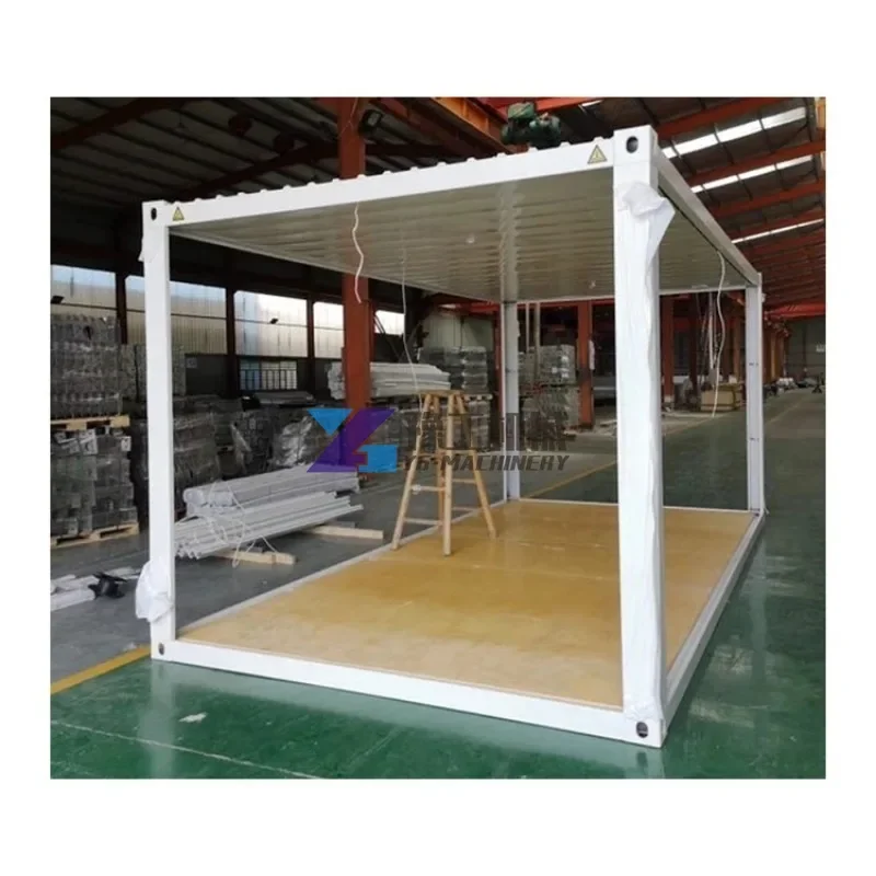 لوازم المصنع سهلة التجميع، حزمة مسطحة محمولة جاهزة الصنع، إطارات حاوية شحن وحدات متنقلة، منزل منازل