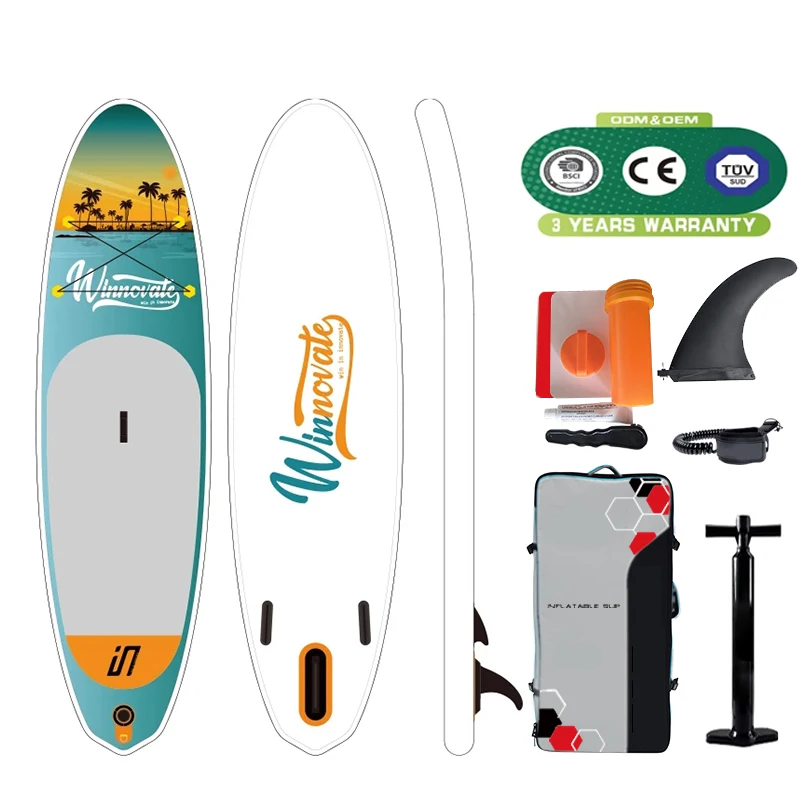 

WINNOVATE2504 Индивидуальные спортивные двойные воздушные камеры Sup Paddle Board Paddles Рыболовная доска Sup Race