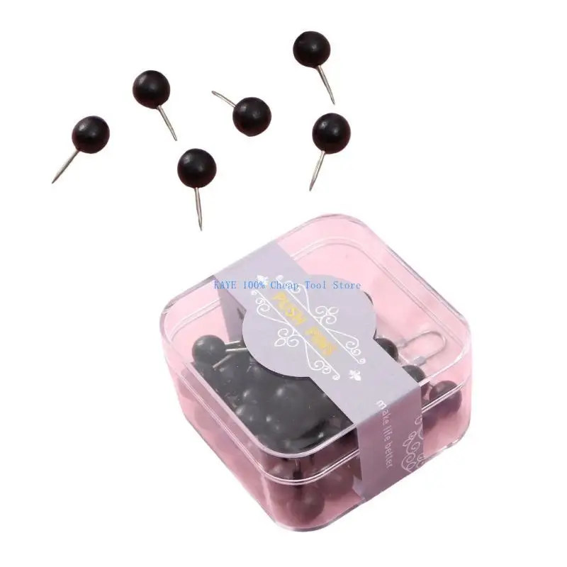 

G6KA 50 Pushpin & Metal Push Pins Minimalist Designs Thumbtacks for Classroom Or Office To enhances Organization