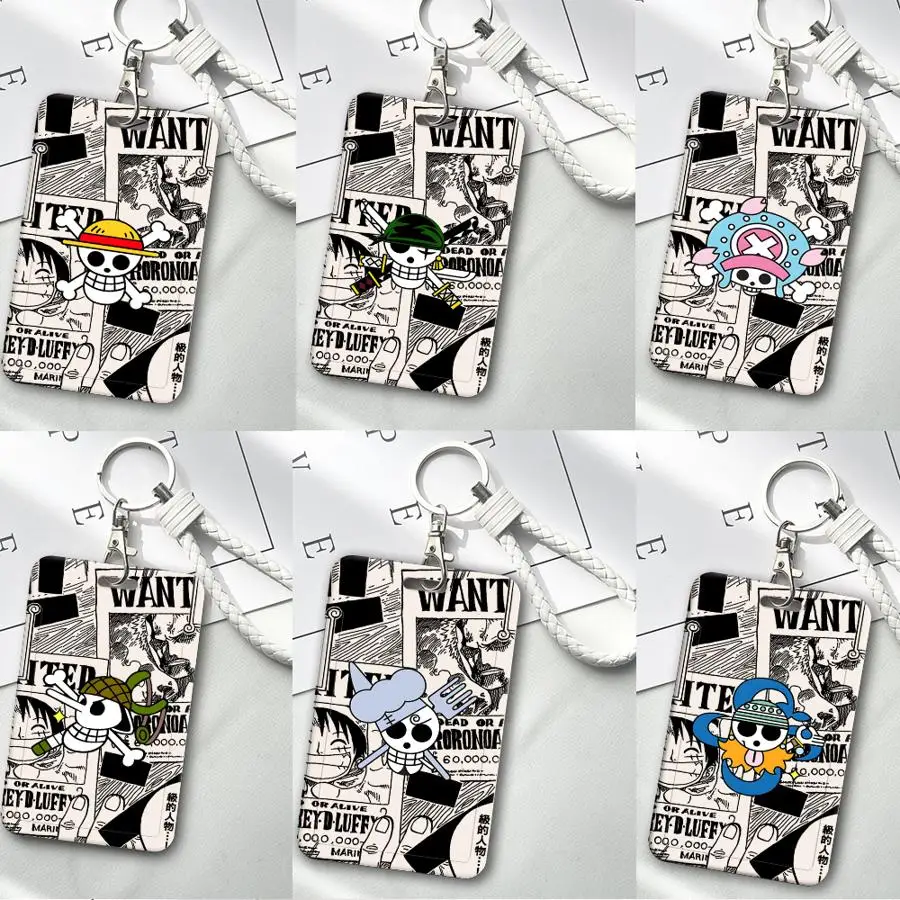 Cover Case 1Pc Card Holder Retractable Credit Card Holders Holders Child Bus with lanyard Bank ID Badge Ones Pieces Anime