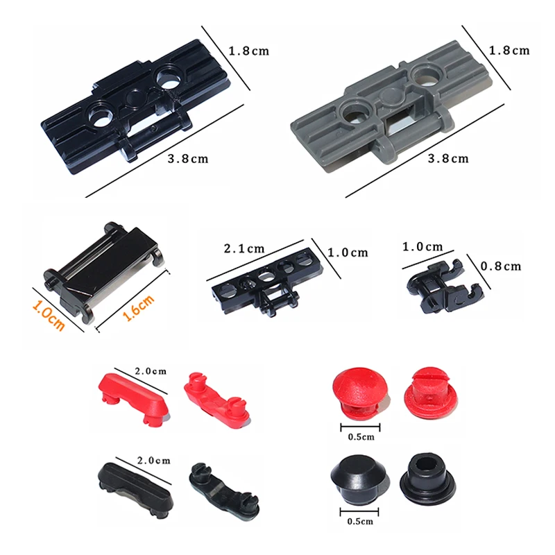 Technische Teile Bausteine Gliederkette Tank Gürtel Spurräder LKW Auto Getriebe MOC Ziegel Spielzeug 3711 3873 88323 57520 57519 42529