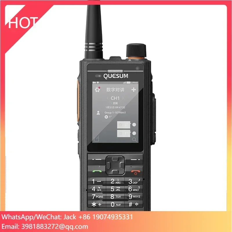 Alta calidad MAX11 PoC + DMR + Walkie Talkie analógico doble reloj una tecla SOS comunicación de Radio bidireccional