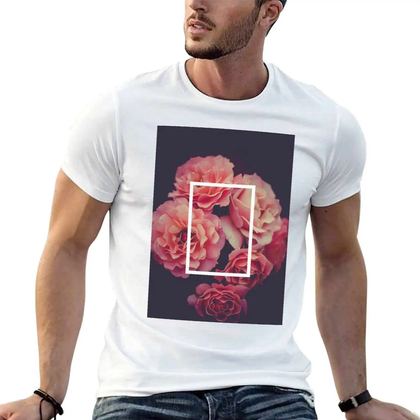 

The 1975 Floral Rectangle T-Shirt man t shirt cotton high quality man t shirt luxury t shirt personalised T-shirt