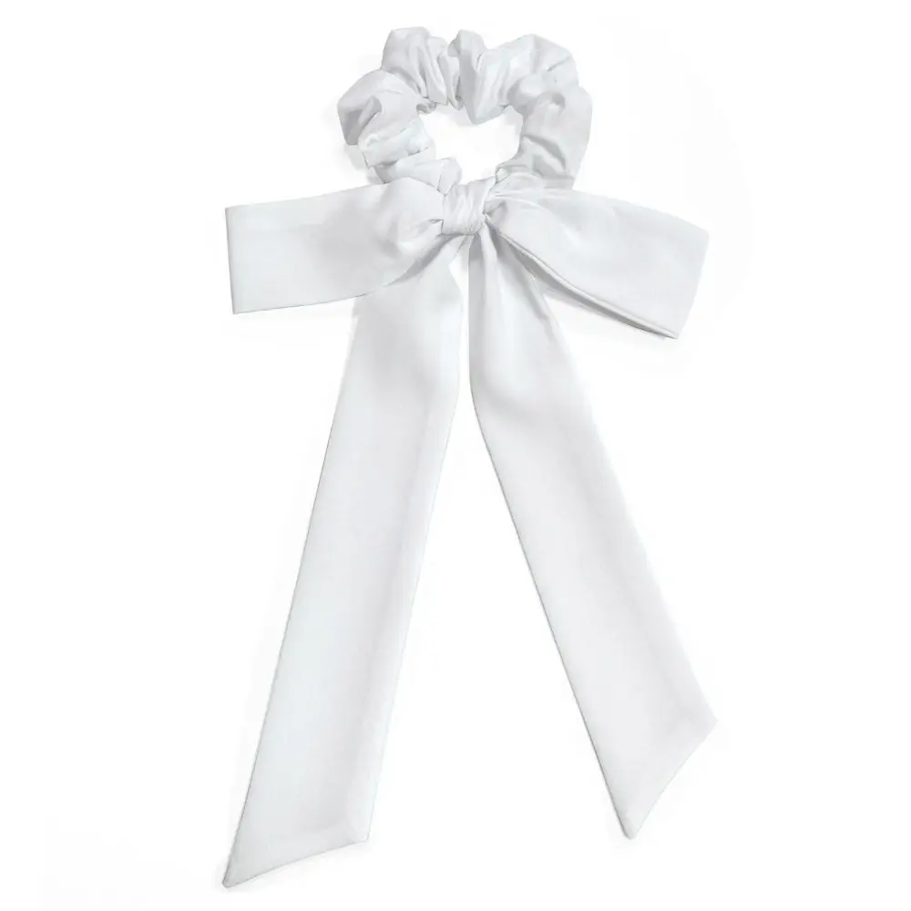 Lightweight Elastic Yoga Bow Hairband Soft Fabric Long Ribbon Tails Hair Accessory Band Adjustable Cozy Girls Headband Dance