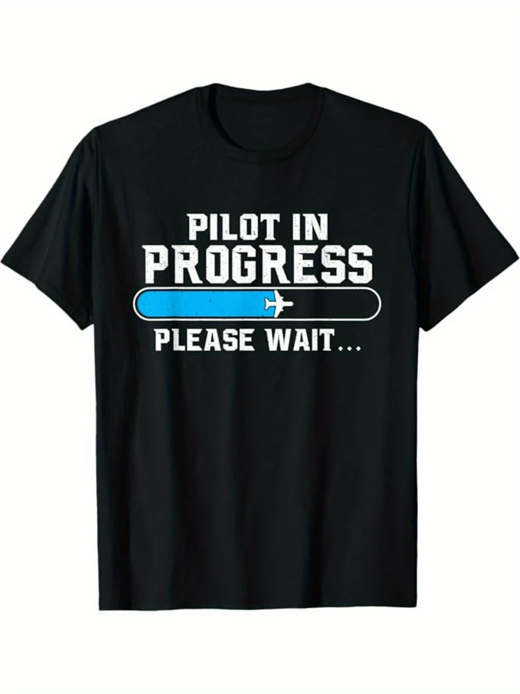 

Airplane Aircraft Pilot Flying Plane pattern design -100% cotton summer O-neck short sleeve casual printed men's T-shirt.