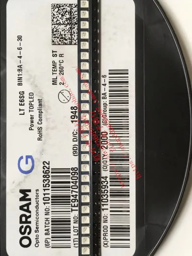 

100 шт./LTE6SG патч 3528 четырехногий PLCC4 общий Инь 525 нм бирюзовый свет автомобильные светодиодные бусины