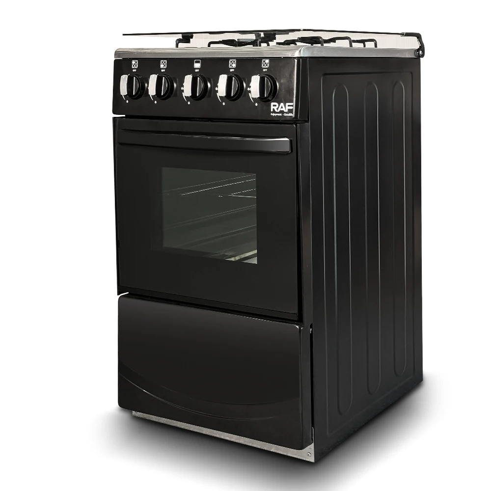 موقد غاز RAF 4 مع مجموعة فرن، موقد متعدد الوظائف، ماكينة مطبخ الكل في واحد، موقد غاز قائم بذاته مع شواية