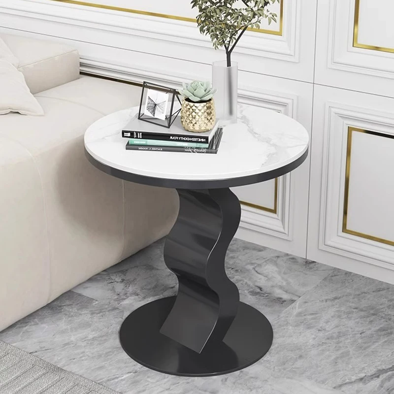 Aesthetic Design Coffee Tables Luxury Metal Iron Modern Round Small Table Italian Balcony Mesa Centro Salon Furniture For Home