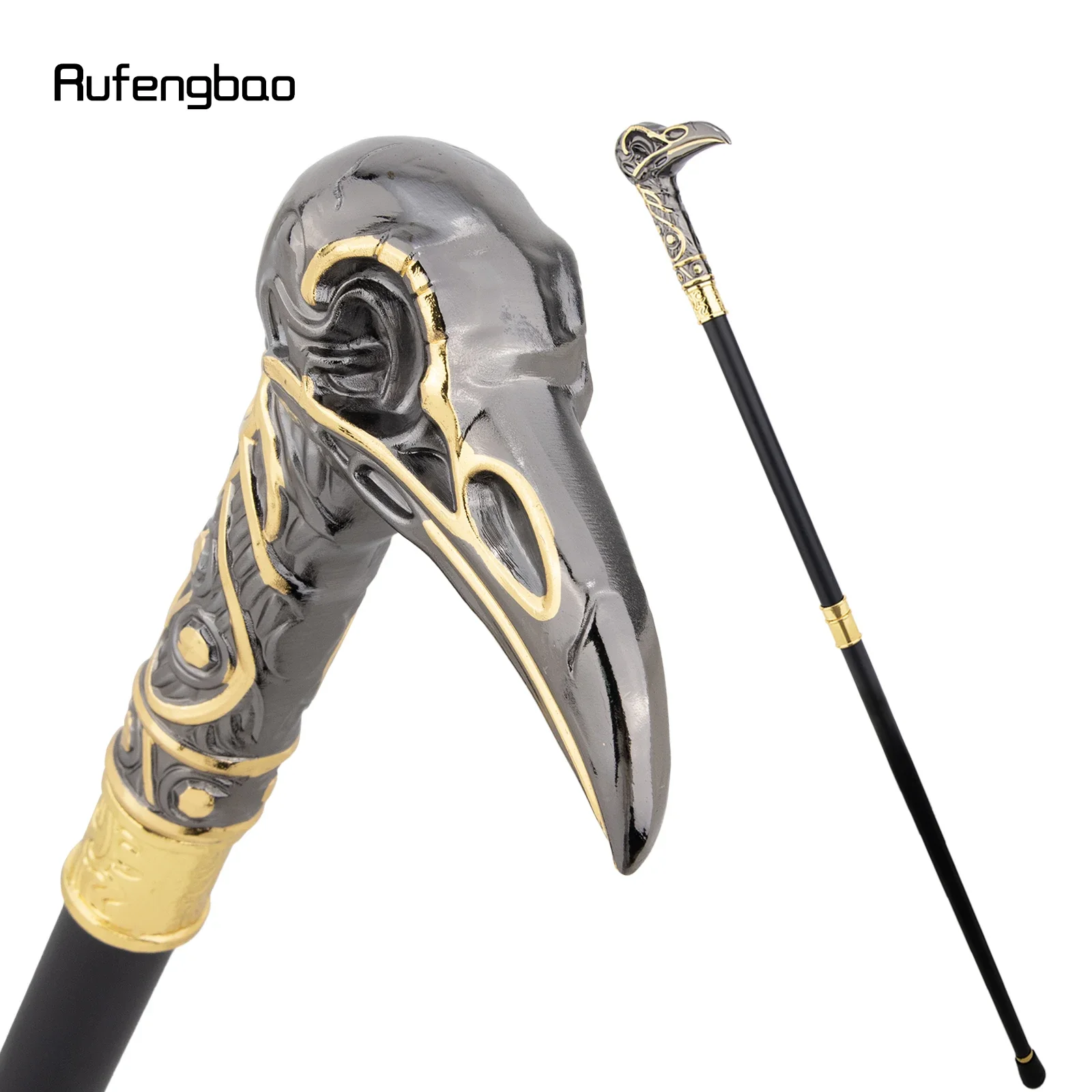 Perfect For Gentlemen And Cosplay Steampunk, Or Everyday Use, Perfect Gift For Lovers Or Collectors Fantasy Cane Yellow Black