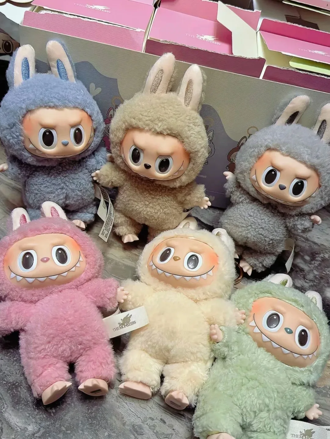 

POP MART LABUBU Heartbeat Macaron Виниловая серия для лица первого поколения Подвеска Плюшевая кукла Слепая коробка Модный подарок ручной работы