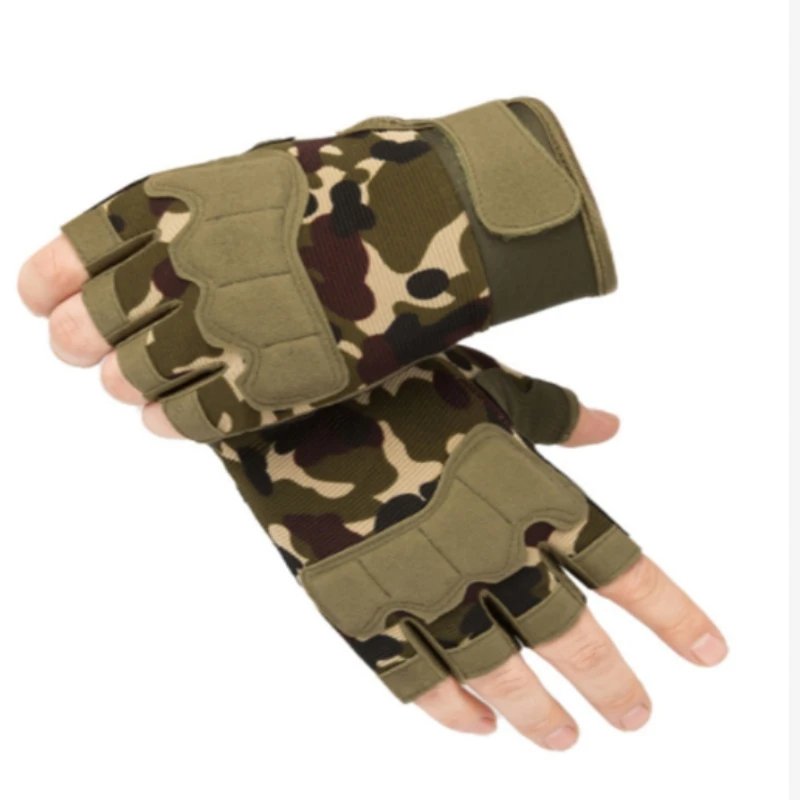 

Men Tactical Gloves Military Army Shooting Cut Proof Fingerless Gloves Anti-Slip Outdoor Sports Paintball Airsoft Bicycle Gloves