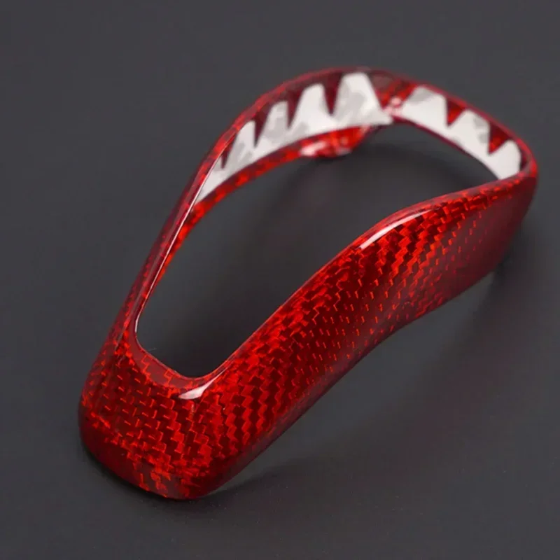 For Subaru Forester Outback Impreza XV Real Hard Dry Carbon Fiber Gear Shift Knob Cover Shifter Head Shell 18-2022 Modification