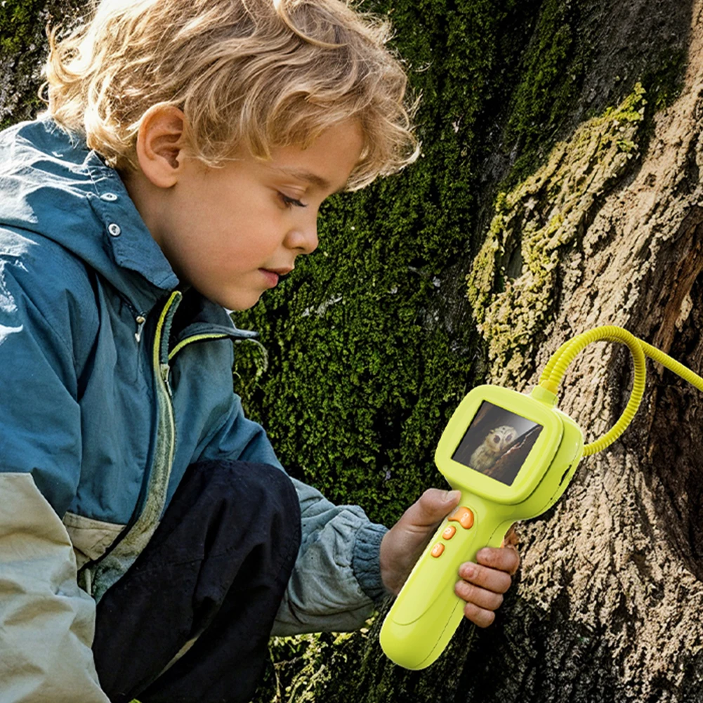 Borescope Snake Camera 2.4 Inch Screen Nature Exploration Inspection Camera 2MP Science Gifts for Camping Nature Exploration