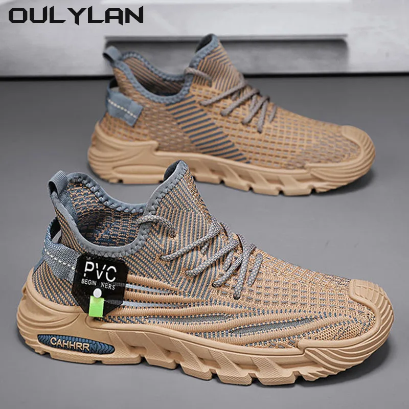 

Fashion Trend Board Shoes Comfort Skateboard Shoes New Fashion Men Casual Sport Running Sneakers Flying Woven Shoes