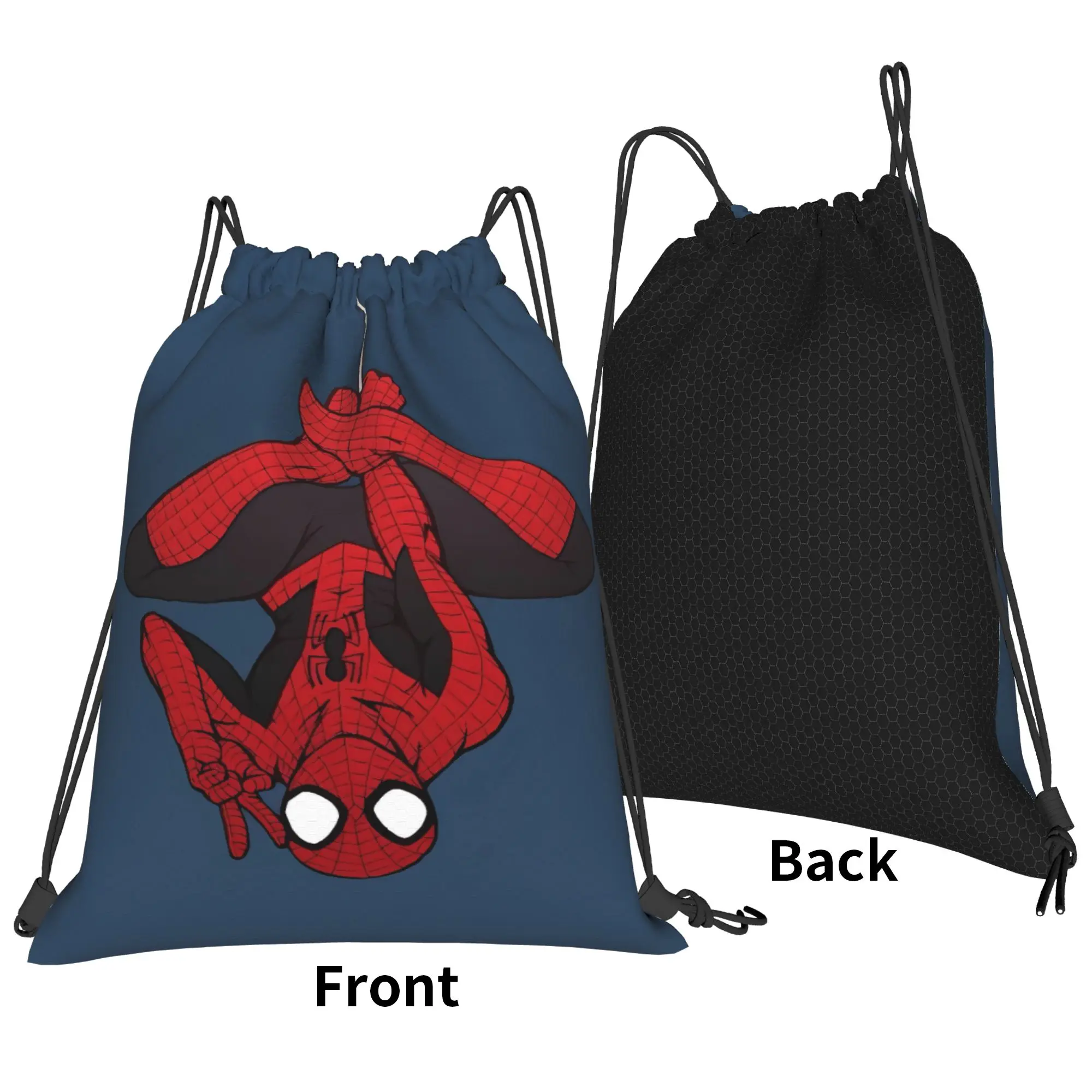 S-Spiders Heroes Drawstring Bag  Retro Folding Sackpack String Bags Women Sports Travel Backpacks