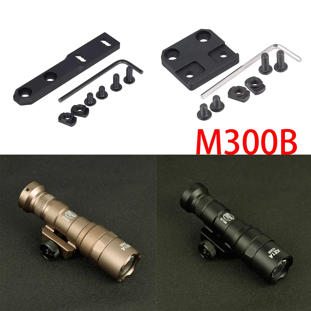 

Тактический SF M300B Пистолетный фонарь SF с дистанционным переключателем Светодиодный фонарик Страйкбол AR15 M16 Охотничий фонарь для винтовки Кронштейн для фонаря Мгновенный