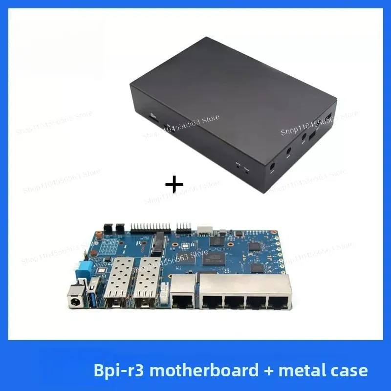 Banana Pi BPI-R3 open-source router board hot-selling package with iron case power supply