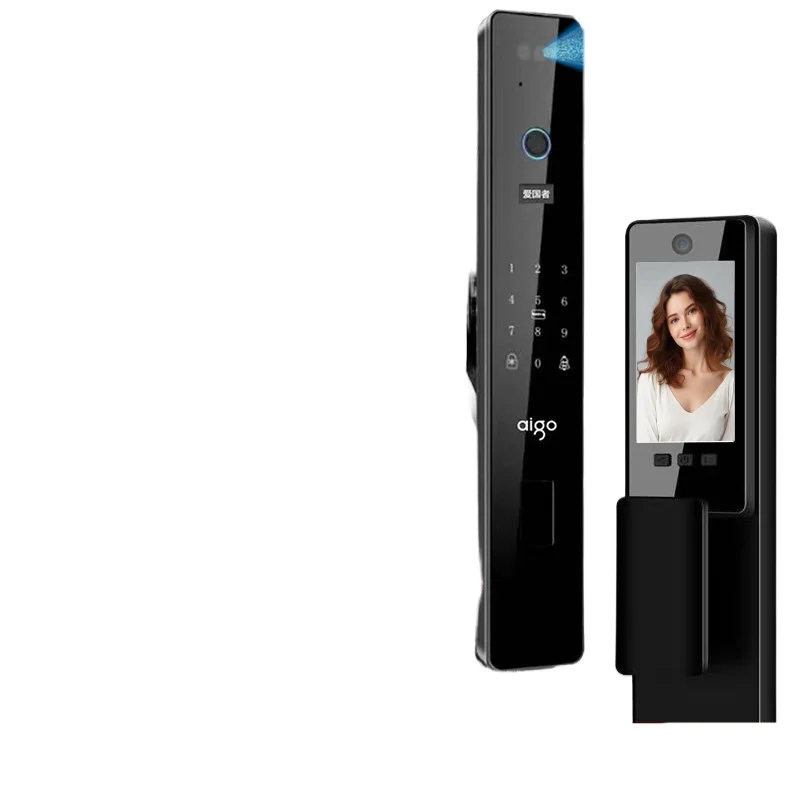 YJQ smart door lock facial recognition home automatic anti-theft door visual password fingerprint lock