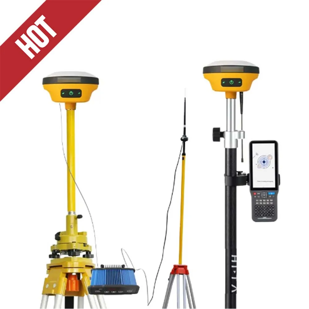 Hi Tiger V200 Gps Gnss Rover and Base, Language Switchable, Equipped with IMU Function, Capable of Loading Google Maps
