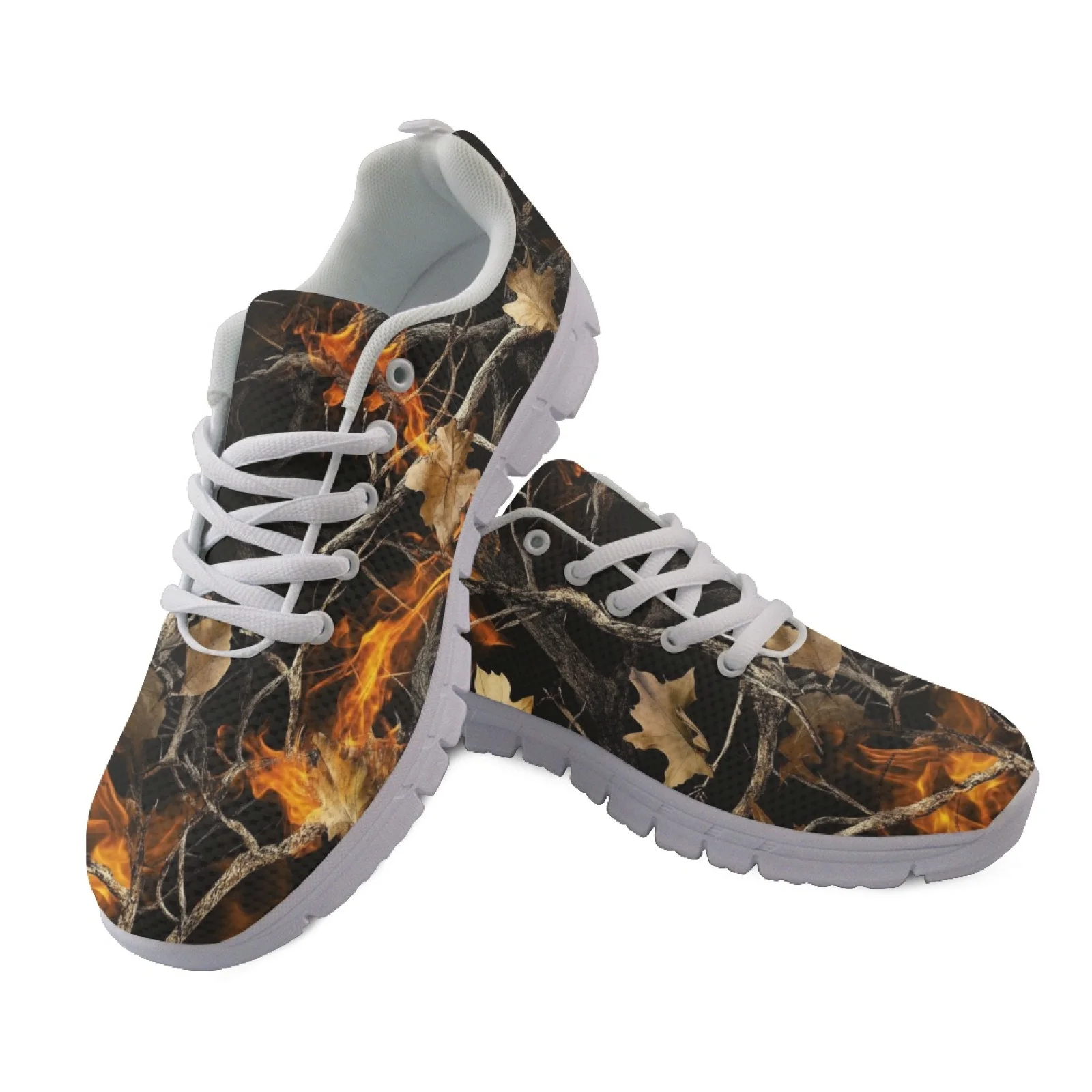 Coloranimal Blue Camouflage Breathable Walking Shoes for Women Mesh & EVA Sole Running Sneakers 2026 New
