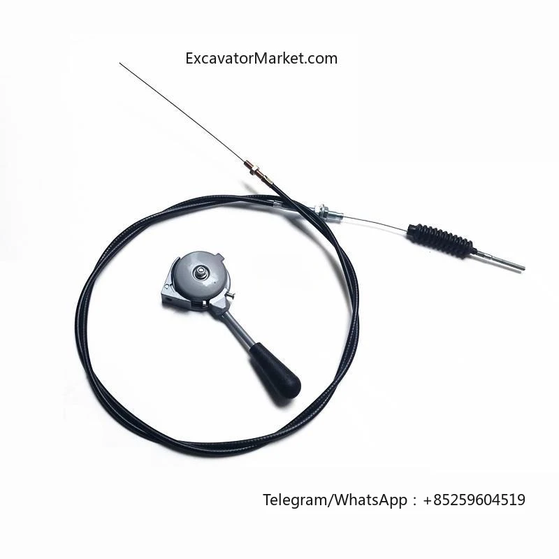 For DOOSAN DH55/60-7 DX DAEWOO HYUNDAI R60-7 excavator manual throttle control handle cable excavator accessories