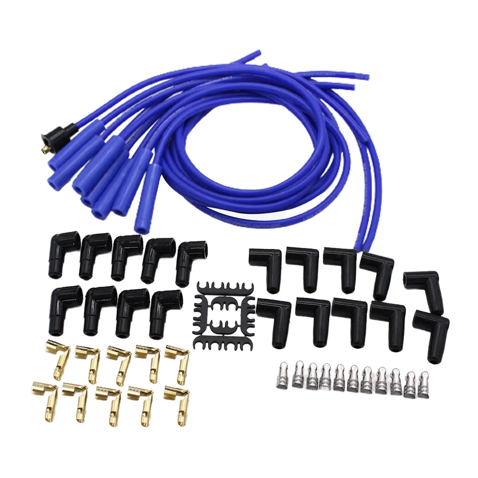

Professional 8mm Universal Ignition Wire Set Spark Plug Cable Auto Replacement for Car Engine Accessories