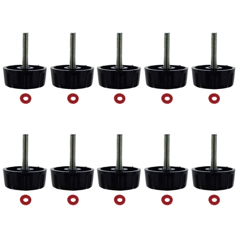 ●10Pcs Screws Nuts Caps for Fishing Reels Knob Power Handle Grip-ABFB
