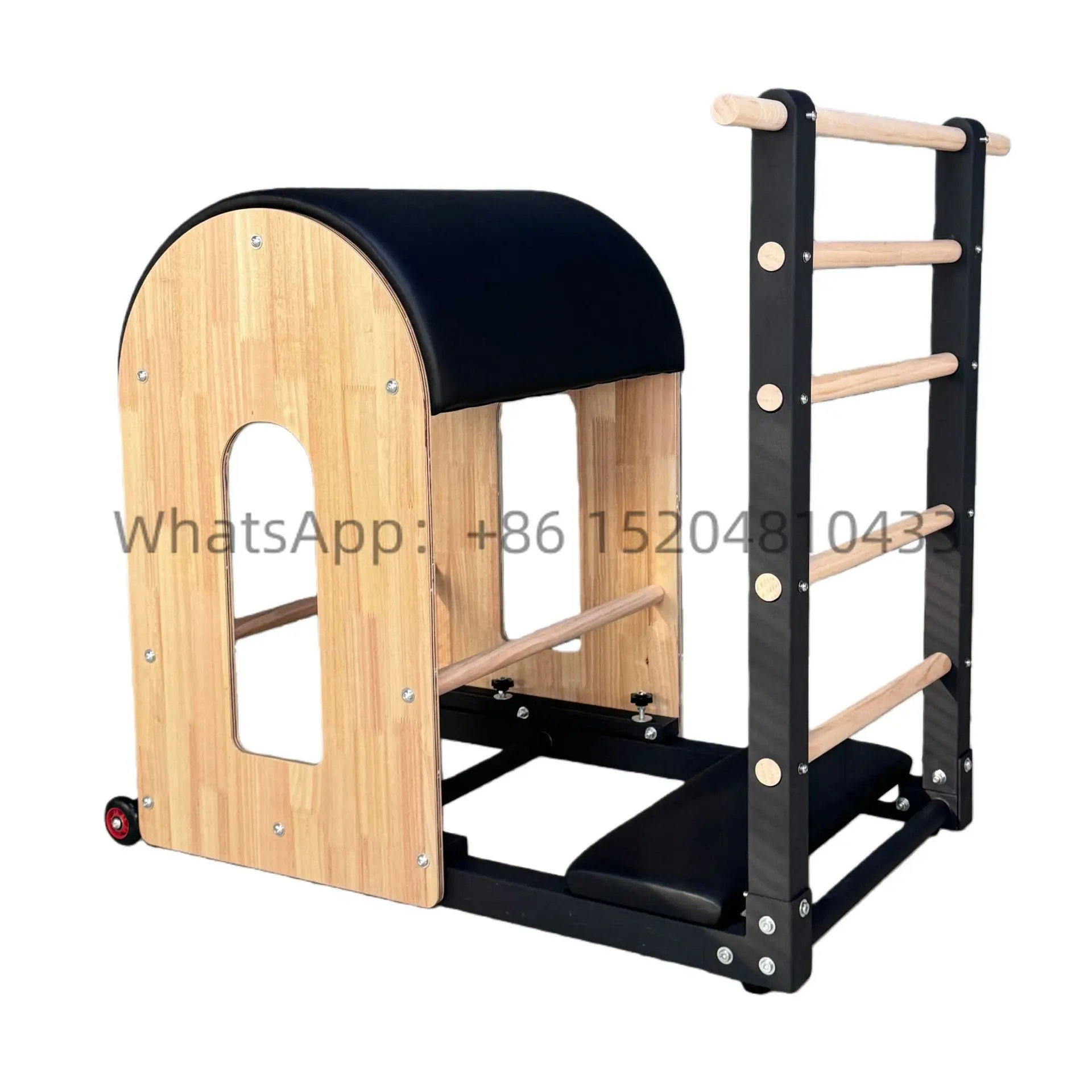 Pilates Ladder Barrel Solid Rubber Wood Adjustable Back Stretch Spine Correction Home Yoga Studio Private Training Equipment
