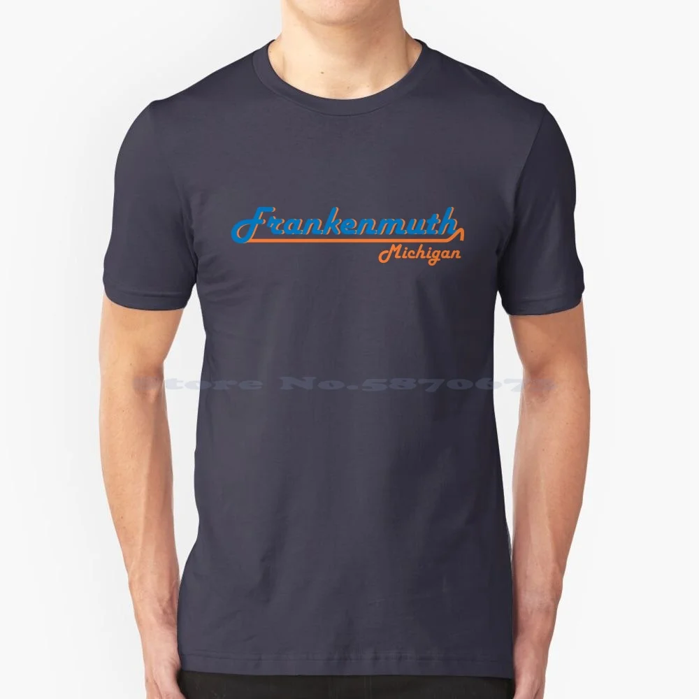 Frankenmuth Michigan T Shirt 100% Cotton Tee Frankenmuth Michigan Greta Van Fleet Christmas Retro Jake Kiszka Josh Kiszka Sam