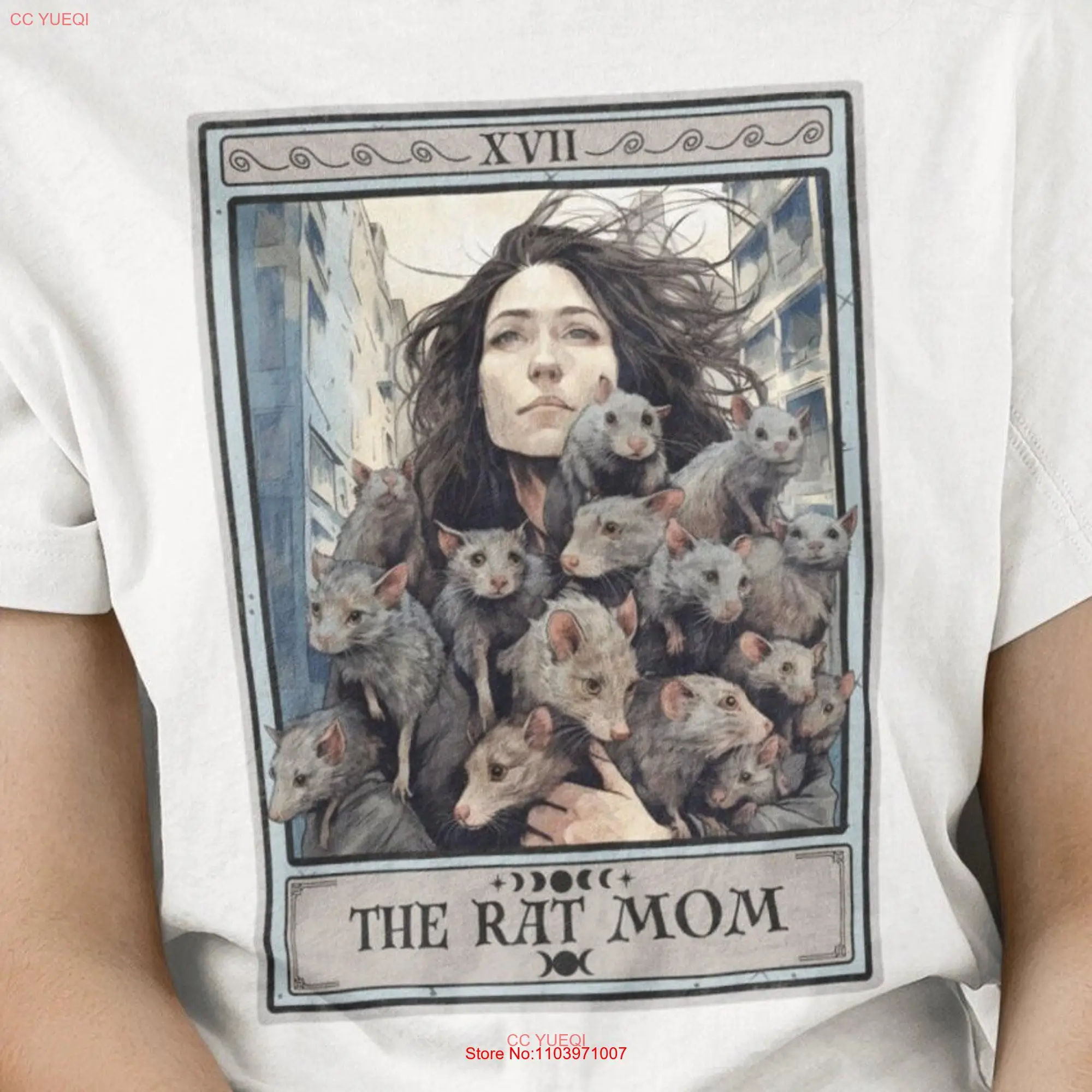Крысиная футболка с длинным или коротким рукавом для мамы