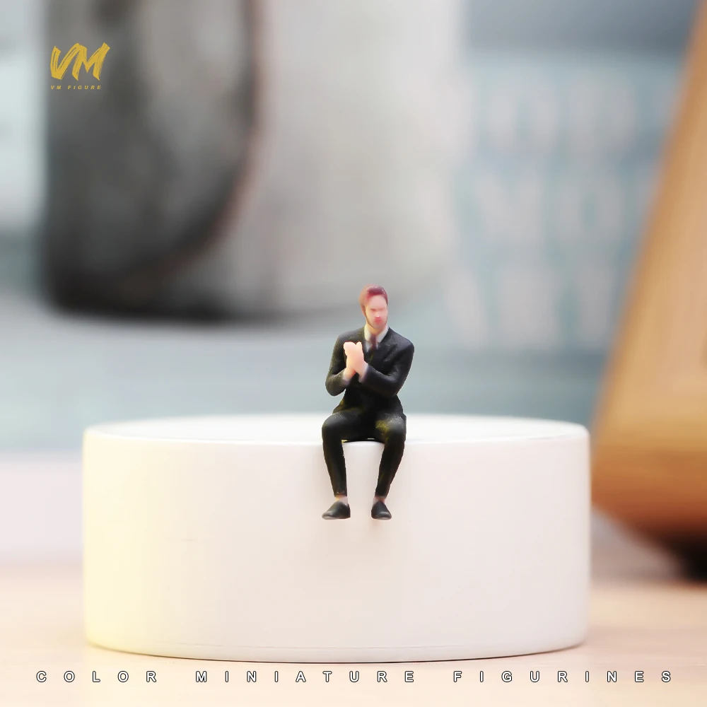 3D Miniatur-Figuren 1/64 Rennfahrerin Professionelle Fotografin Lässiger Mann Mädchen Szenerie-Requisiten Modellansicht Ornamente Fahrzeug-Dekoration – Detail 39
