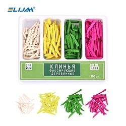 ELIJAH 200Pcs/Box Dental Disposable Wooden Wedges Tooth Gap Fixing Maple Wooden Wedges For Matrix System Dental Materials