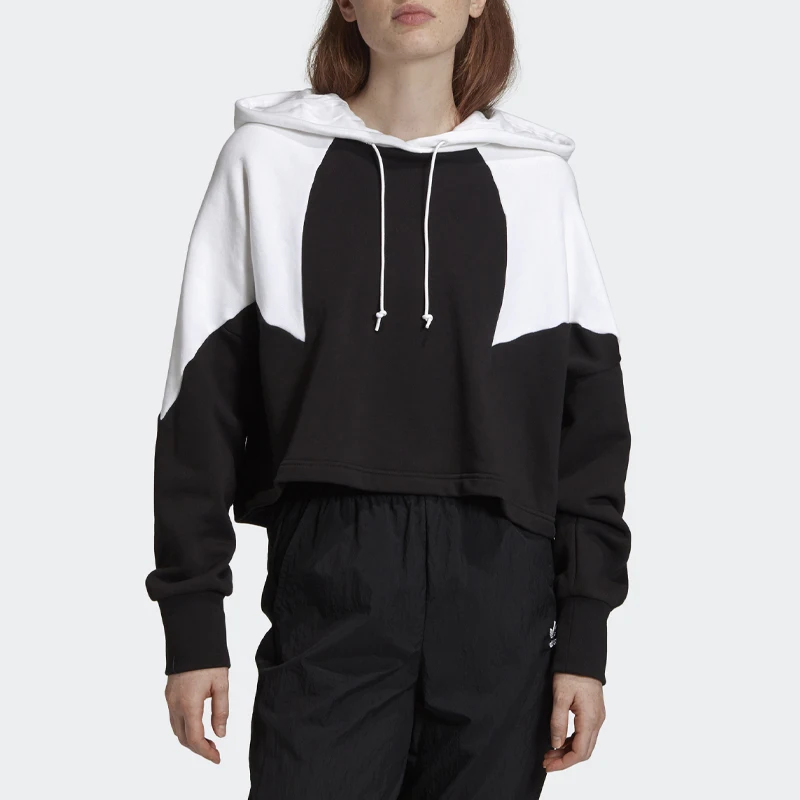 

Adidas Originals Женская повседневная спортивная короткая толстовка с капюшоном GD2408