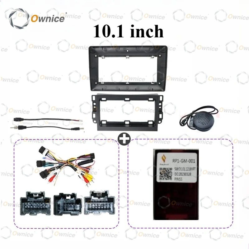 Ownice 10 for CHEVROLET SILVERADO TAHOE EQUINOX IMPALA TRAVERSE GMC ACADIA SIERRA 2007 -2012 Car Radio Player Fascia Panel Frame
