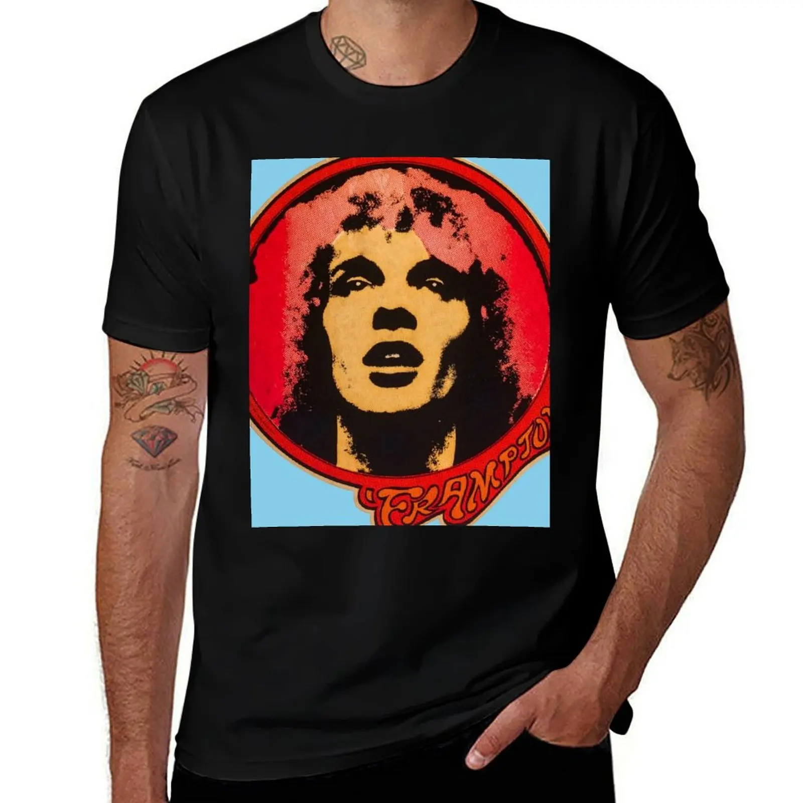 Frampton 1976 T-Shirt oversized graphic tee sweat vintage anime shirt mens designer t shirt