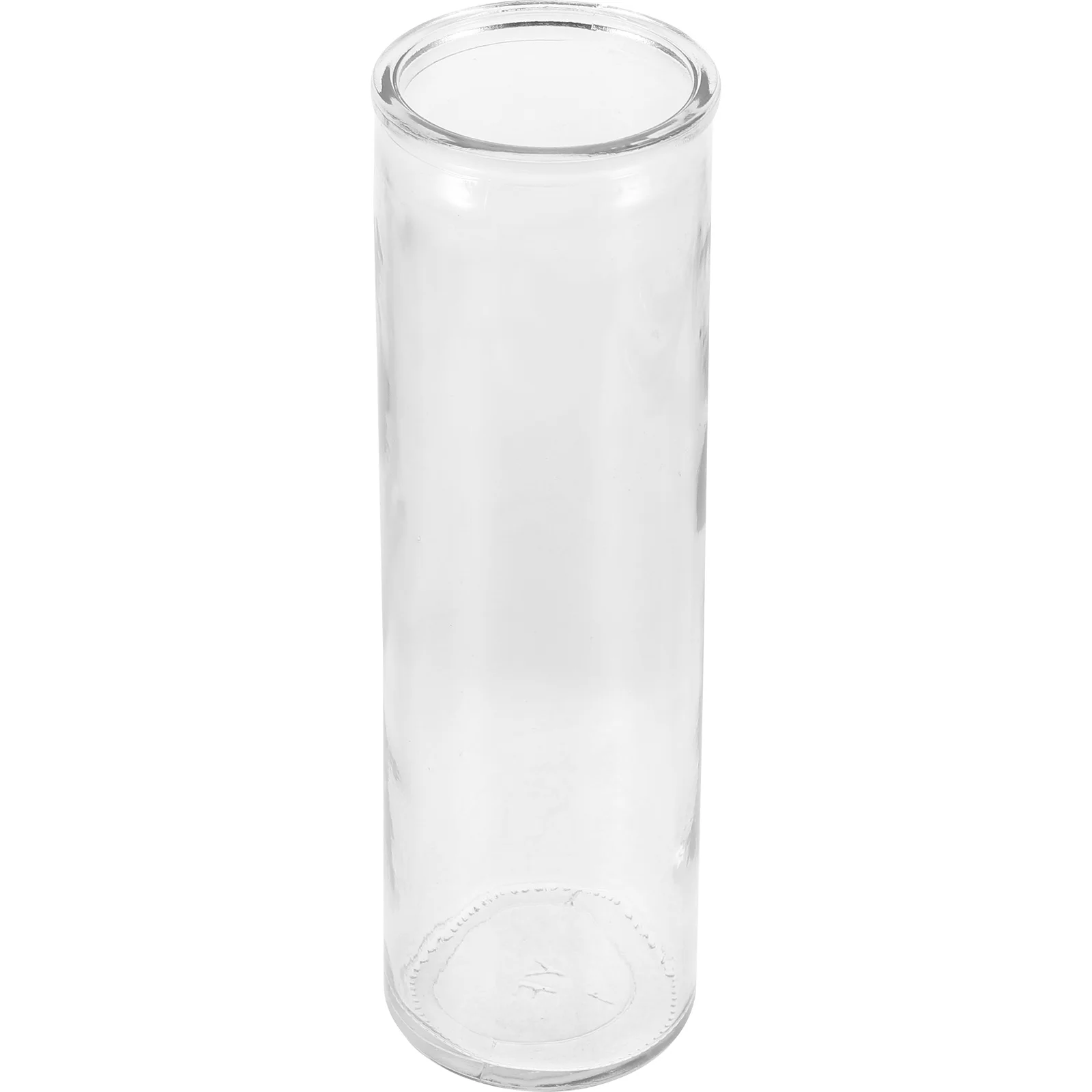 

Glass Cup Cylinder Transparent Holder for Pillar Tea Light Decorative Desktop Aroma Container Home Party Decoration