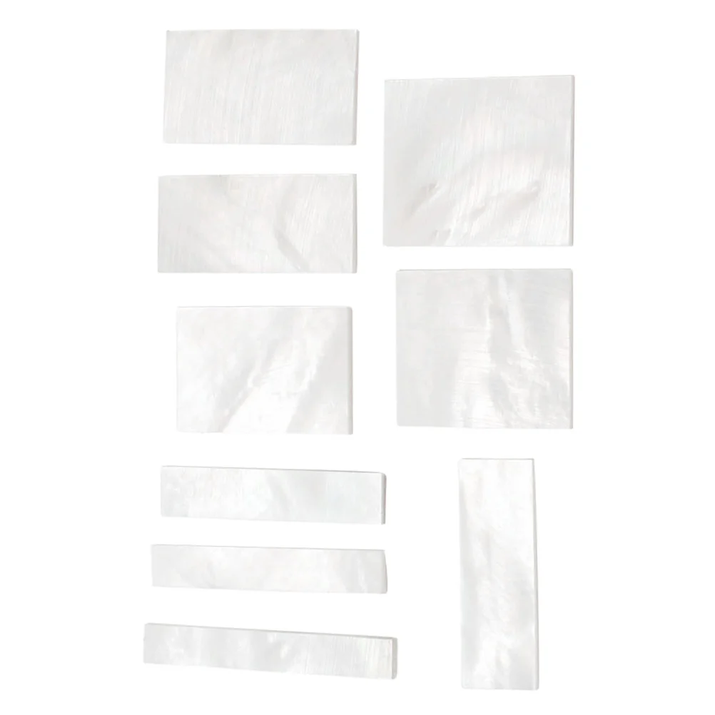 9 PCS White Shell DIY Inlays Markers Fretboard Fingerboard Inlays Material Neck Block For Guitar Parts and Accessories