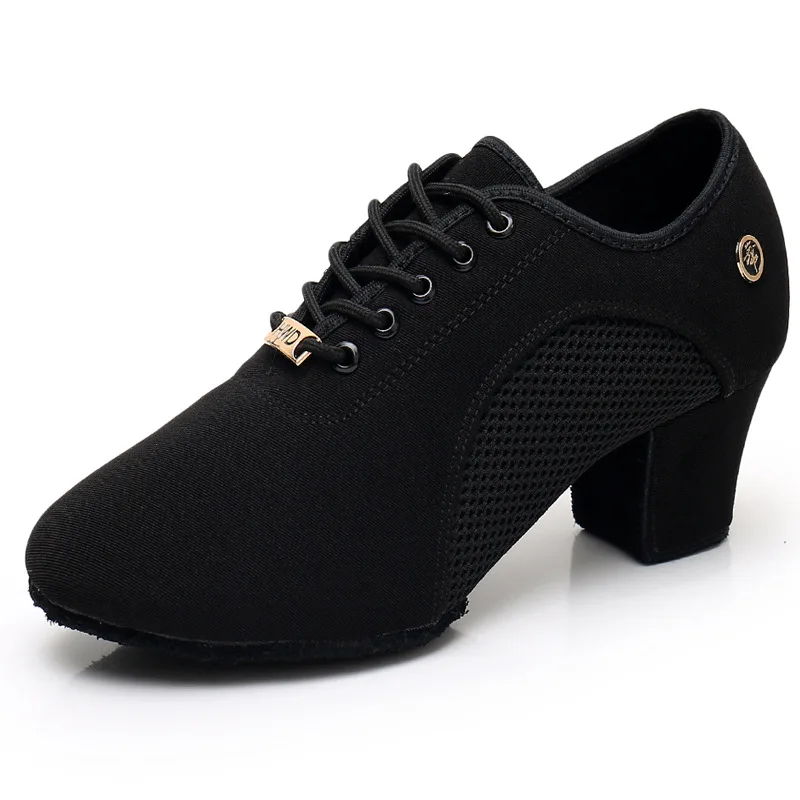 Latin Dance Shoes Woman Salsa Ballroom Dancing Shoes Women Practice Dance Shoes Middle Heel Ladies Modern Jazz Dance Sneakers