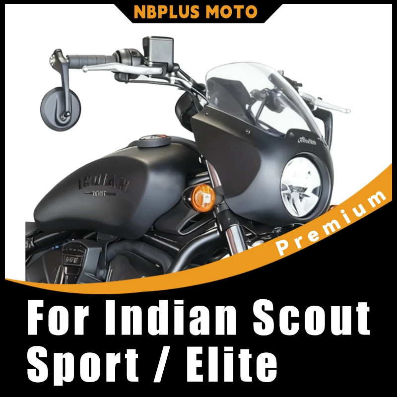 【Premium】 For Indian Scout Sport / Elite Heightened Windshield Modified Front Windshield