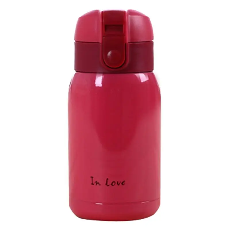 

ELEG-2X Mini Stainless Steel Big Belly Thermos Bottle(Rose Red)200Ml