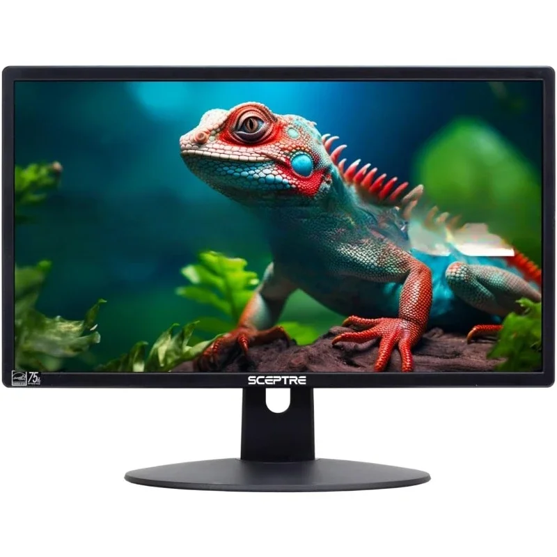 

2025 NEW 20" 1600x900 75Hz Ultra Thin LED Monitor 2x VGA Built-in Speakers, Machine Black Wide Viewing Angle 170° / 160°