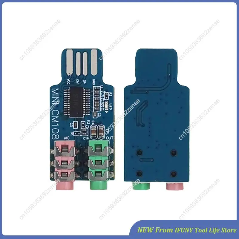 

Звуковая карта USB без капель, модуль внешней звуковой карты компьютера, звуковая карта для ноутбука, CM108, чип звуковой карты USB, новый